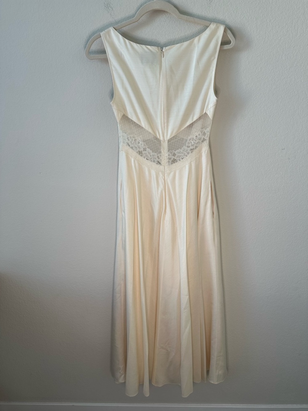 The Collection by Reformation Spruce Midi Bridal Dress White Cream SZ 0 - Picture 9 of 9